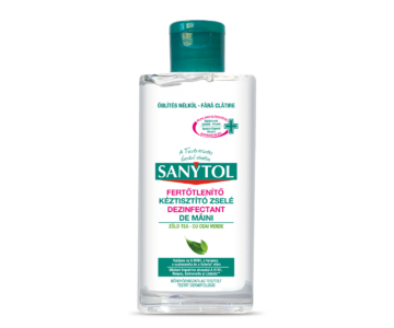 Sanytol Mini Fertőtlenítő kéztisztító zselé – Zöld tea 75 ml