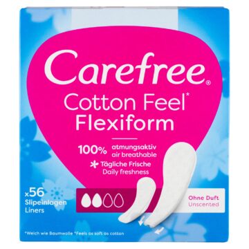 Carefree tisztasági betét Cotton Flexiform 56 db