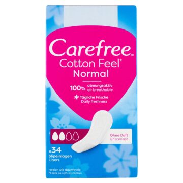 Carefree tisztasági betét Cotton Feel Normal 34 db