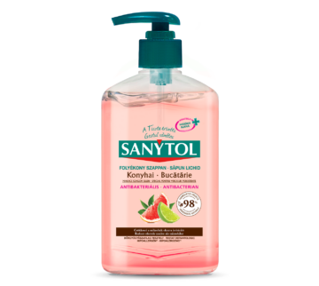 Sanytol Antibakteriális Folyékony Szappan Grapefruit és Lime 250 ml