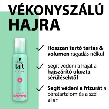 Taft Volume 4 hajhab vékonyszálú hajra 200 ml