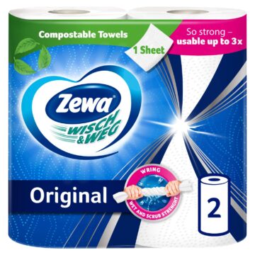 Zewa Wisch&Weg Original háztartási papírtörlő 2 rétegű 2 tekercs