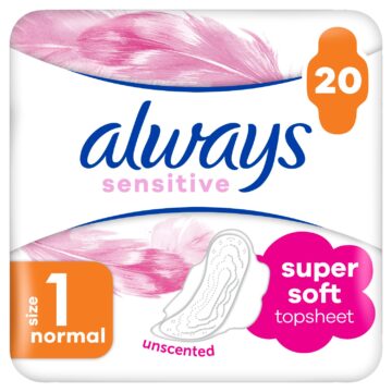 Always Duo Sensitive Normal egészségügyi betét 20 db