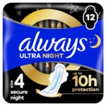 Always Ultra Secure Night egészségügyi betét Duo 12 db