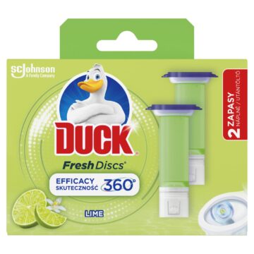 Duck Fresh Discs zselés WC-öblítő korong utántöltő 2x36 ml Lime