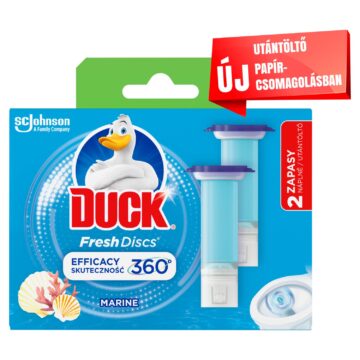Duck Fresh Discs Marine zselés WC-öblítő korong utántöltő 2x36ml