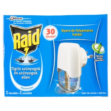 Raid szúnyogirtó elektromos készülék illatmentes utántöltővel 21 ml