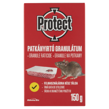 Protect rágcsálóirtó granulátum patkányok számára 2 x 75 g (150 g)