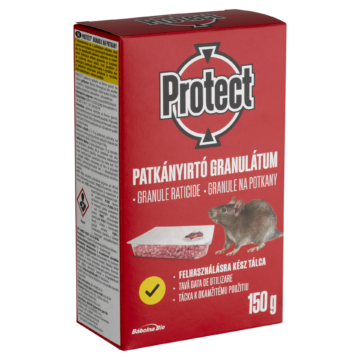 Protect rágcsálóirtó granulátum patkányok számára 2 x 75 g (150 g)