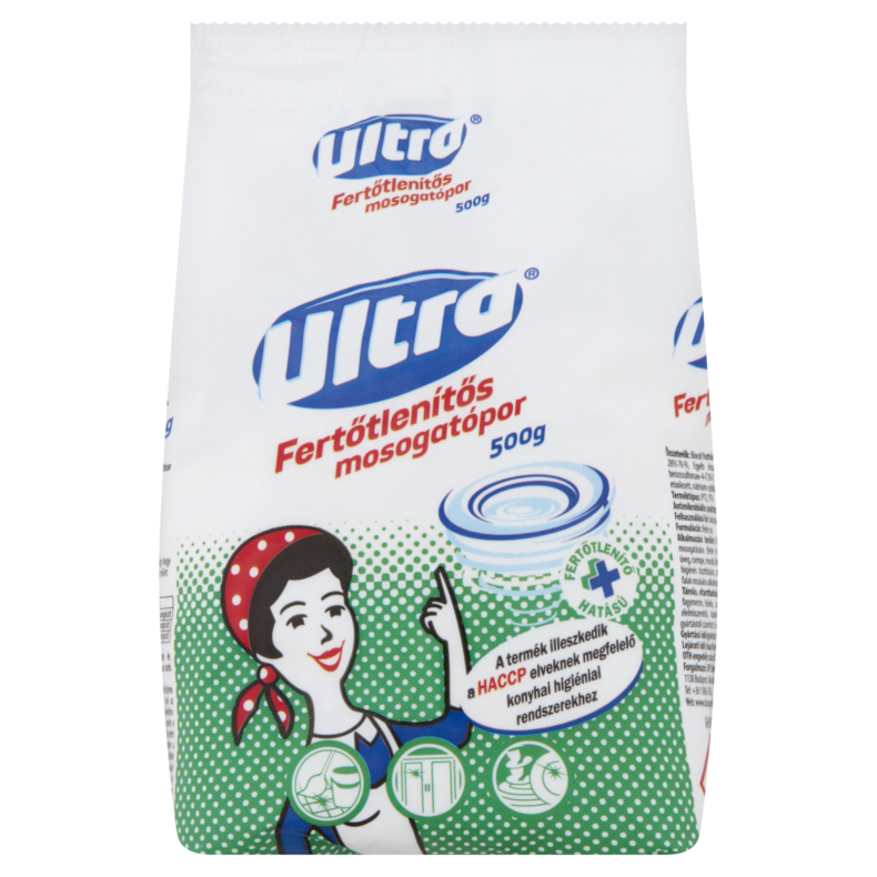 ULTRA Fertőtlenítő hatású mosogatópor 500 g
