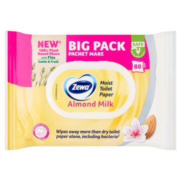 Zewa Almond Milk nedves toalettpapír Big Pack 80 db