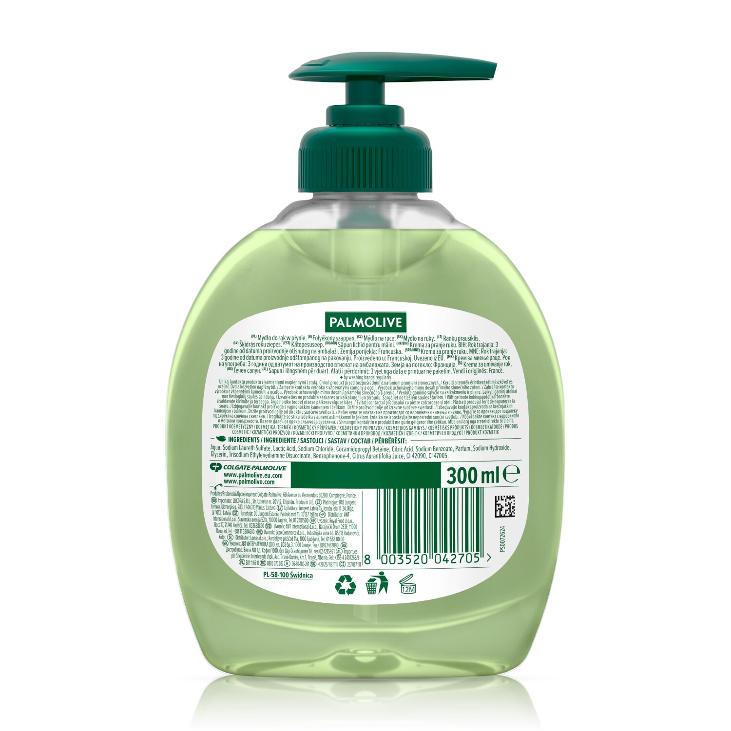 PALMOLIVE antibakteriális pumpás folyékony szappan 300 ml