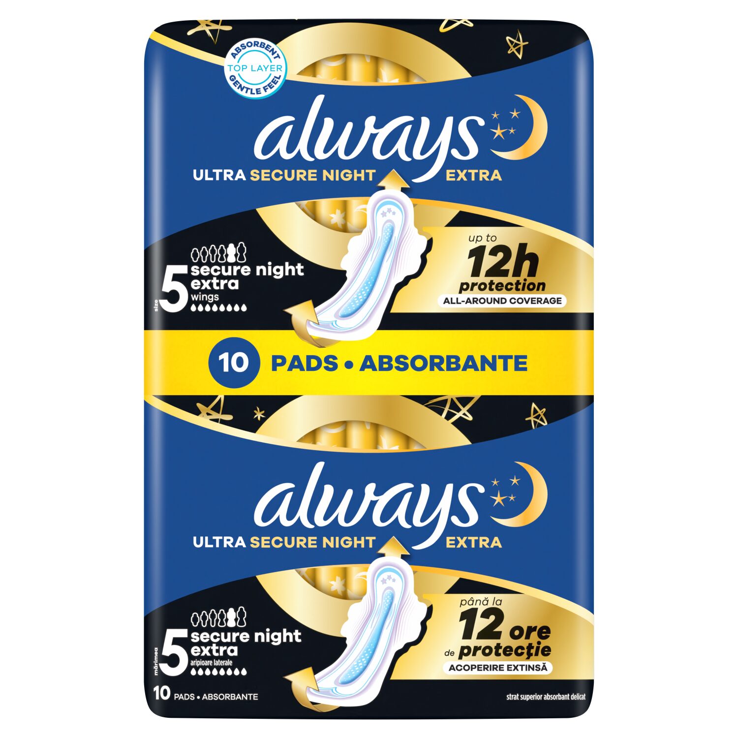 Always Duo Ultra Secure Extra Night egészségügyi betét 10 db