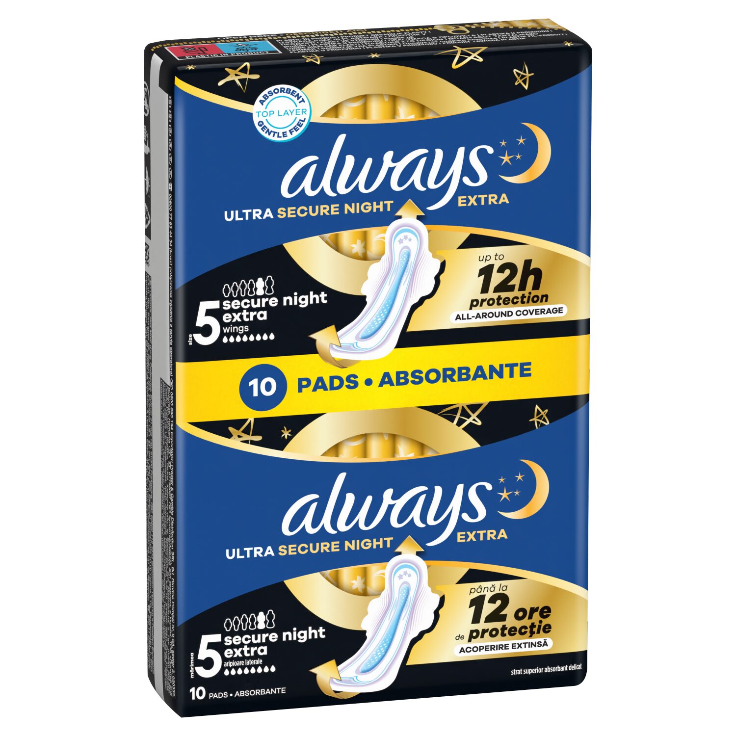 Always Duo Ultra Secure Extra Night egészségügyi betét 10 db