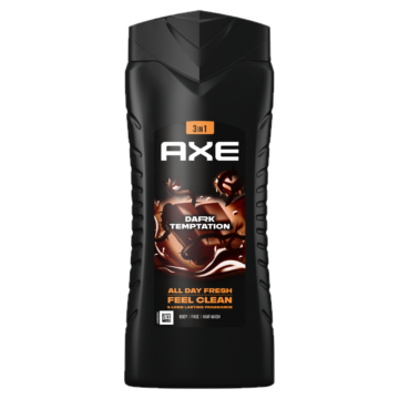 AXE Dark Temptation 3 in 1 tusfürdő testre, arcra, hajra 400 ml