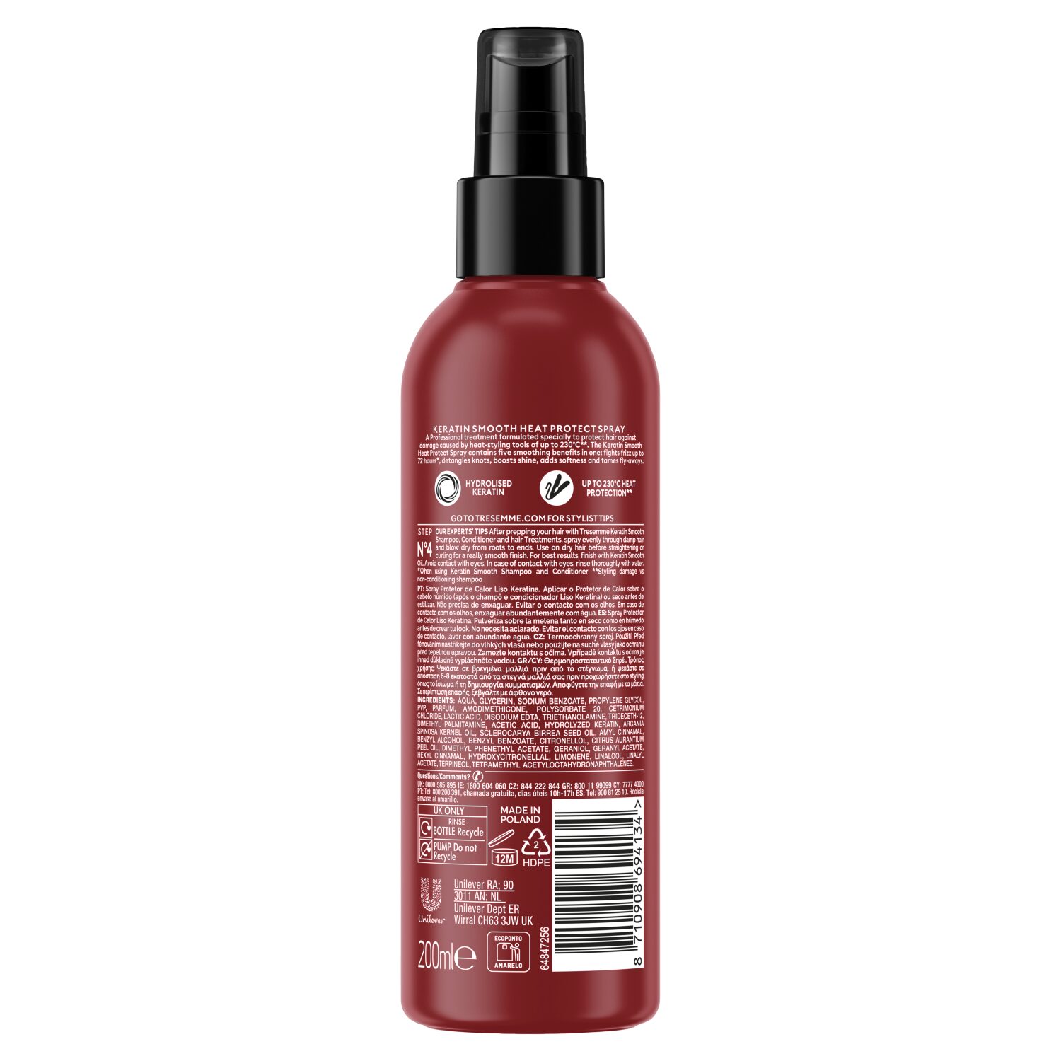 TRESemmé Keratin Smooth hővédő spray 200 ml