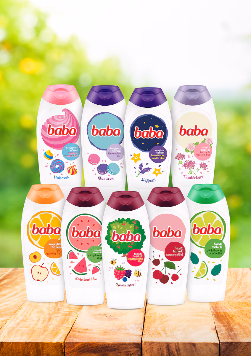 Baba magnólia illat kényeztető tusfürdő 750 ml