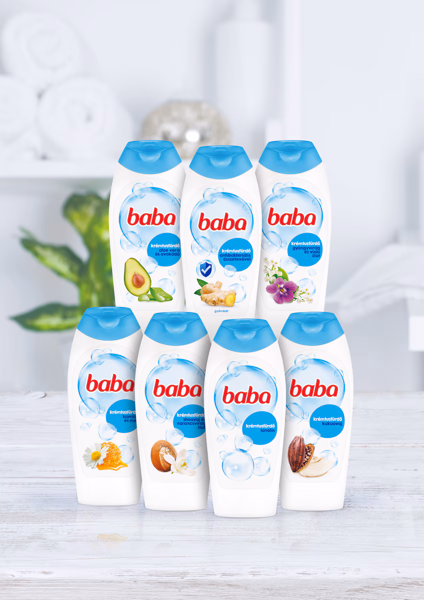 BABA tusfürdő Kakaóvaj 400 ml