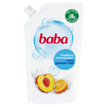 Baba tej és gyümölcs illat folyékony krémszappan utántöltő 500 ml