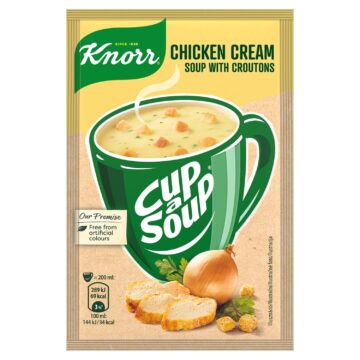 Knorr Cup a Soup bögrés instant csirkekrémleves zsemlekockával 16 g