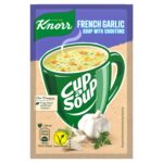 Knorr Cup a Soup bögrés instant Fokhagymakrémleves zsemlekockával 18 g