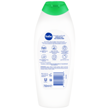 Baba zöldcitrom és menta illat frissítő tusfürdő 750 ml