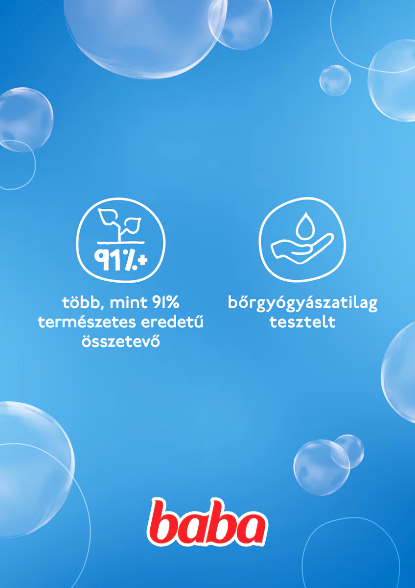 Baba zöldcitrom és menta illat frissítő tusfürdő 750 ml