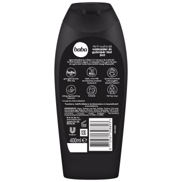 Baba 2in1 vadszeder és gyömbér illat férfi tusfürdő 400 ml