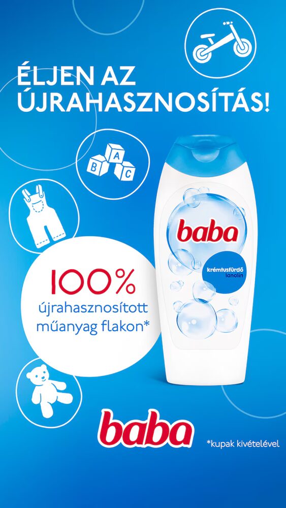 Baba Lanolin krémtusfürdő 750 ml