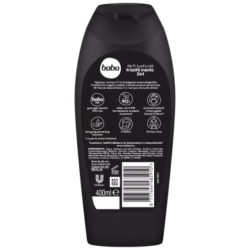 Baba 2in1 menta férfi frissítő tusfürdő 400 ml