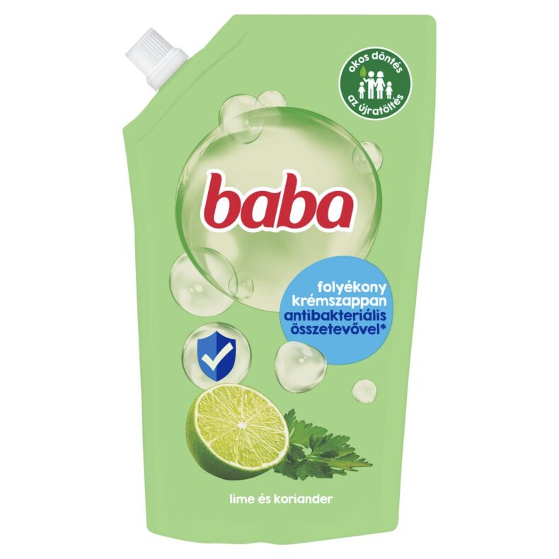 Baba Lime és Koriander Antibakteriális folyékony krémszappan utántöltő 500 ml