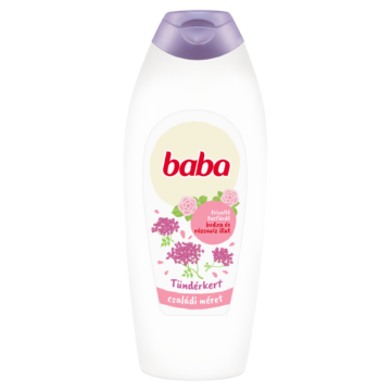 Baba Tündérkert frissítő tusfürdő bodza és rózsavíz illat 750 ml