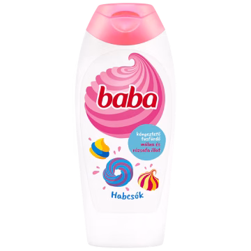 BABA Habcsók tusfürdő málna és rózsafa illattal 400 ml