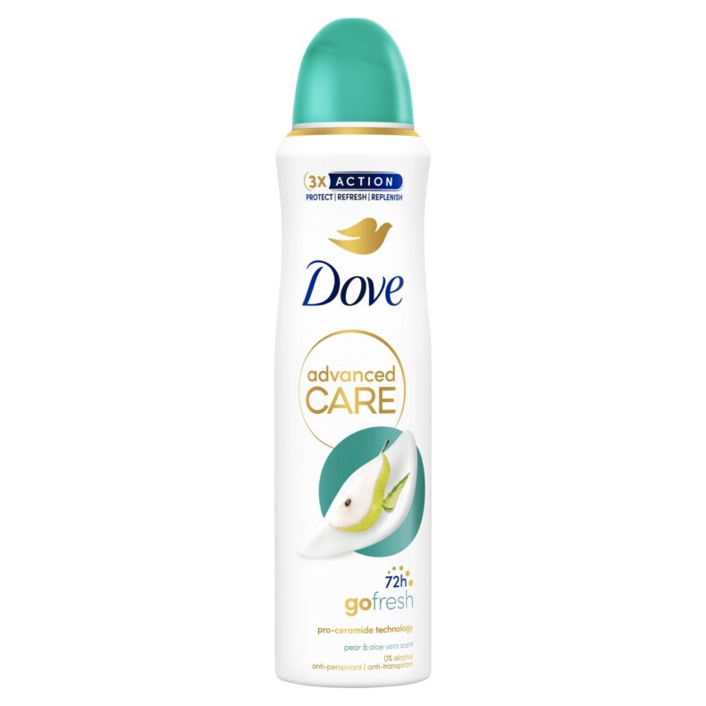 Dove Advanced Care Go Fresh Pear and Aloe Vera Scent női izzadásgátló dezodor 150 ml