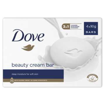 DOVE Beauty Cream szépségápoló krémszappan 4x 90 g