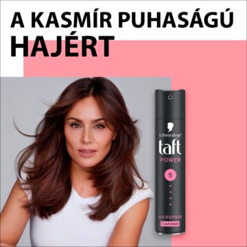 Taft Power 5 Kasmír hajlakk száraz és sérült hajra 250 ml