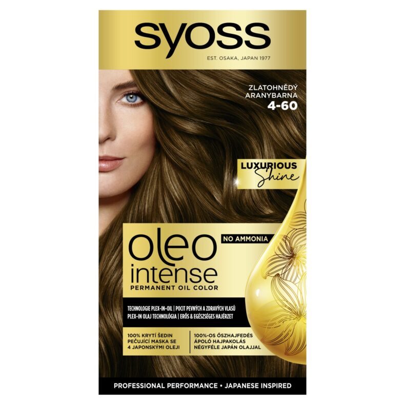 Syoss Oleo Intense tartós hajfesték 4-60 Aranybarna