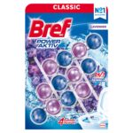 Bref Power Aktiv Lavender WC frissítő 3 × 50 g