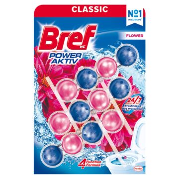 Bref Power Aktiv Flower Blossom WC frissítő 3 x 50 g
