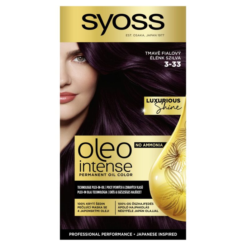 Syoss Oleo Intense tartós hajfesték 3-33 Élénk szilva