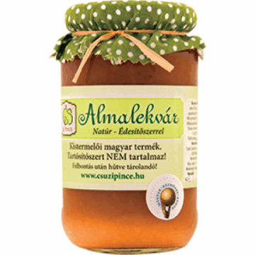 ALMALEKVÁR NATÚR NYÍRFACUKORRAL 370 ML CSUZI