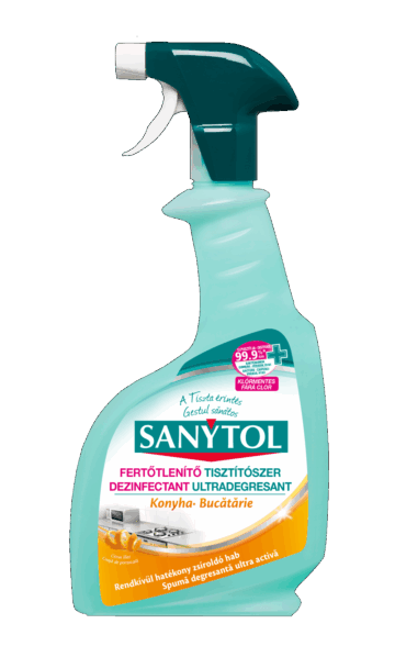 Sanytol Fertőtlenítő Konyhai Tisztító Spray 500 ml