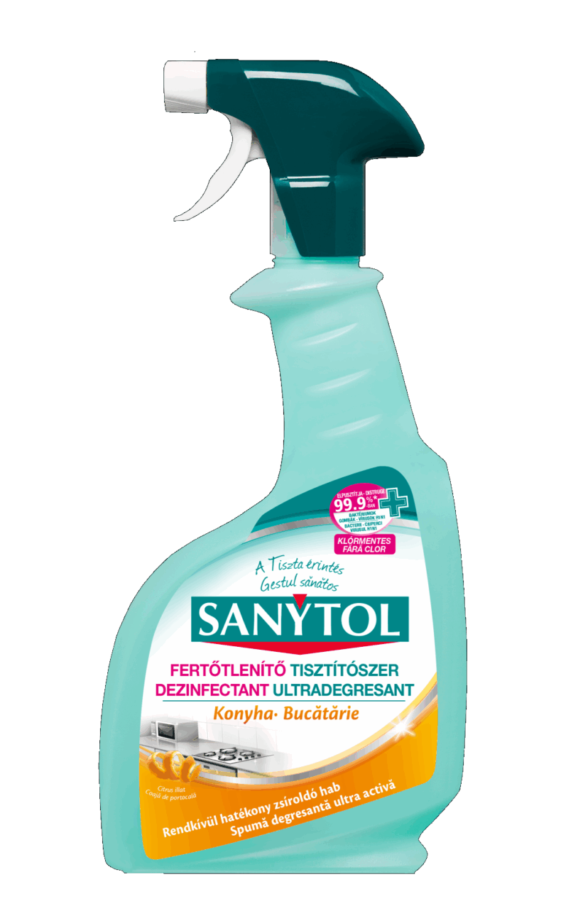 Sanytol Fertőtlenítő Konyhai Tisztító Spray 500 ml