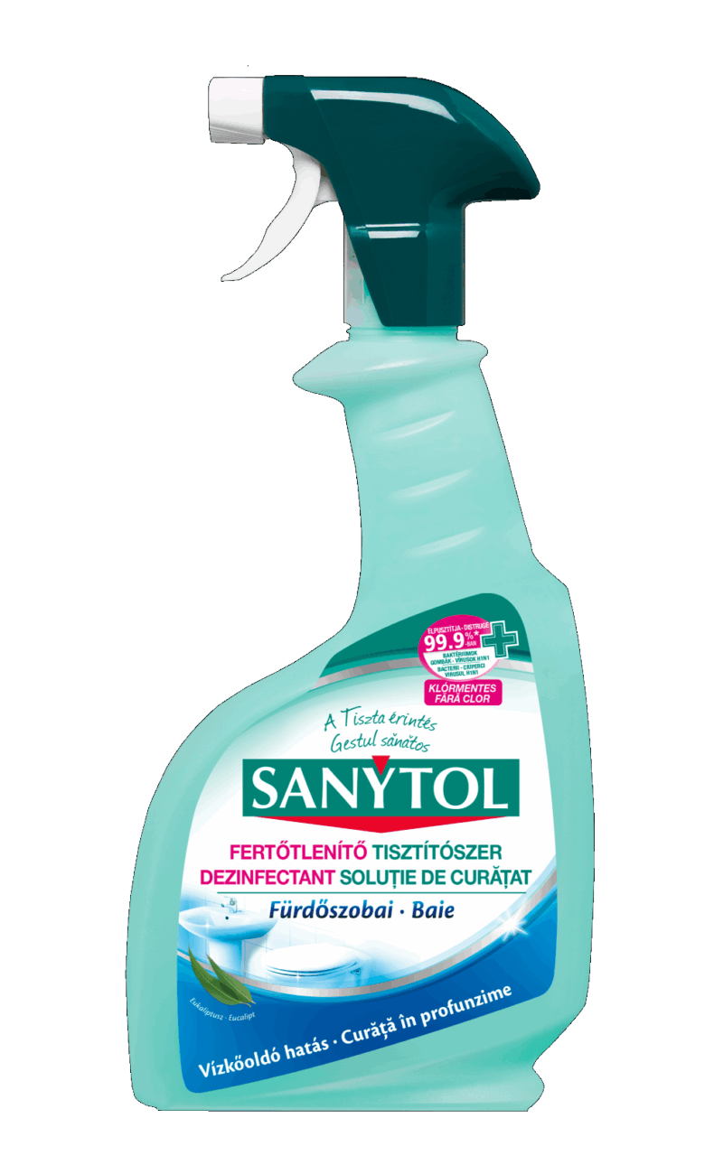 Sanytol Fertőtlenítő Fürdőszobai Tisztító Spray 500 ml