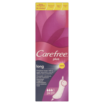 Carefree tisztasági betét 24 db Plus Long enyhe