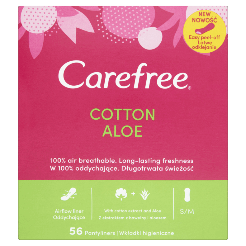 Carefree tisztasági betét 56 db Cotton Feel Normal Aloe
