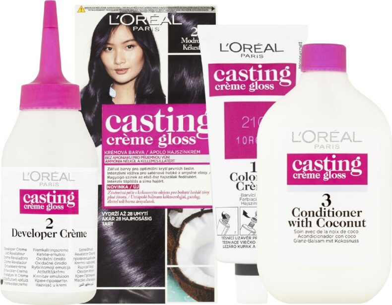 L'ORÉAL Casting Créme Gloss Hajfesték 210 Kékesfekete