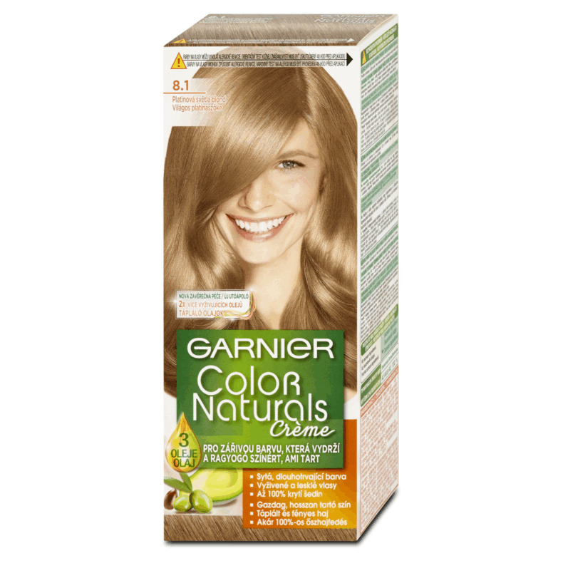 GARNIER Color Naturals Hajfesték 8.1 Világos Platinaszőke