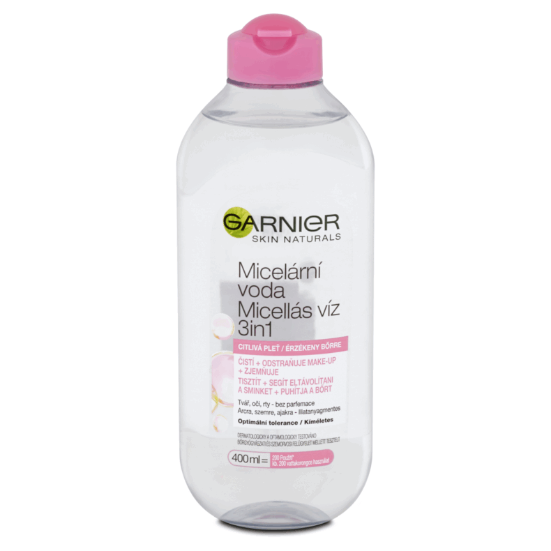 GARNIER Skin Naturals Micellás Víz 400 ml Érzékeny Bőrre