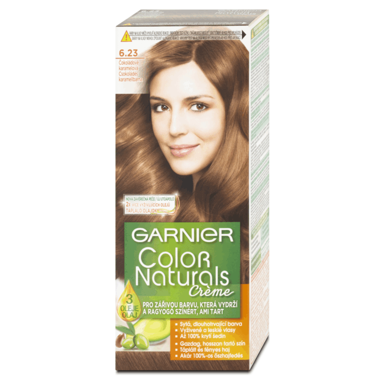 GARNIER Color Naturals Hajfesték 6.23 Szikrázó Világosbarna